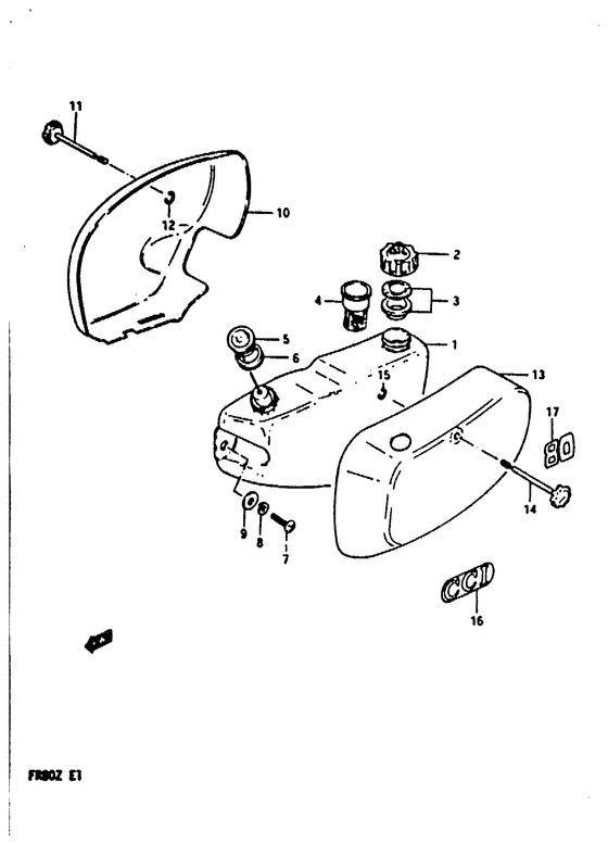Oil tank - frame cover