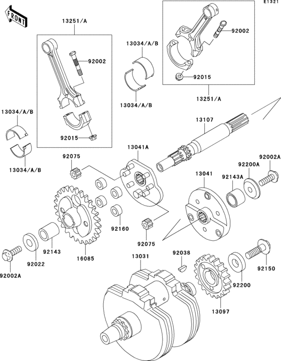 VN800 Коленвал