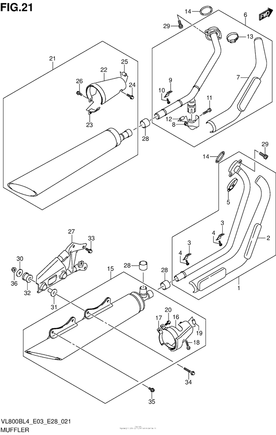 Muffler (Vl800Bl4 E03)