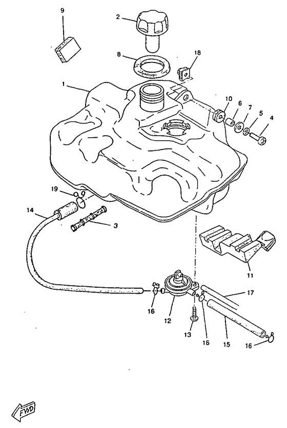 CW50RSX Топливный бак