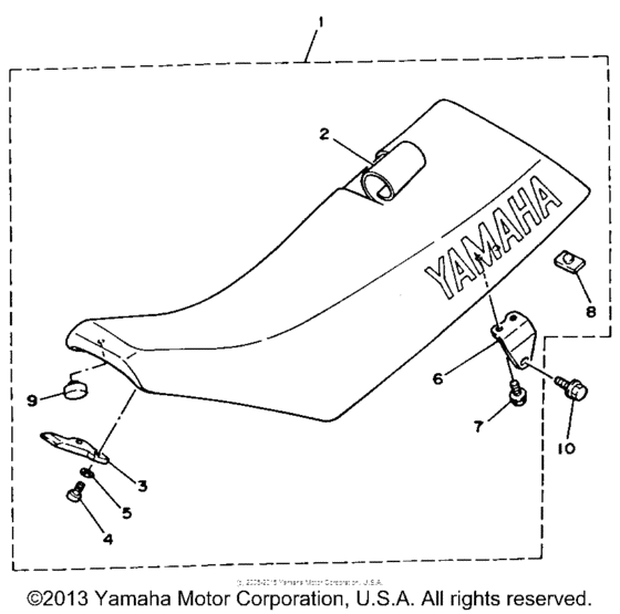 YZ125W Сиденье