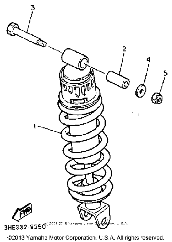 FZR600RD Амортизаторы задние