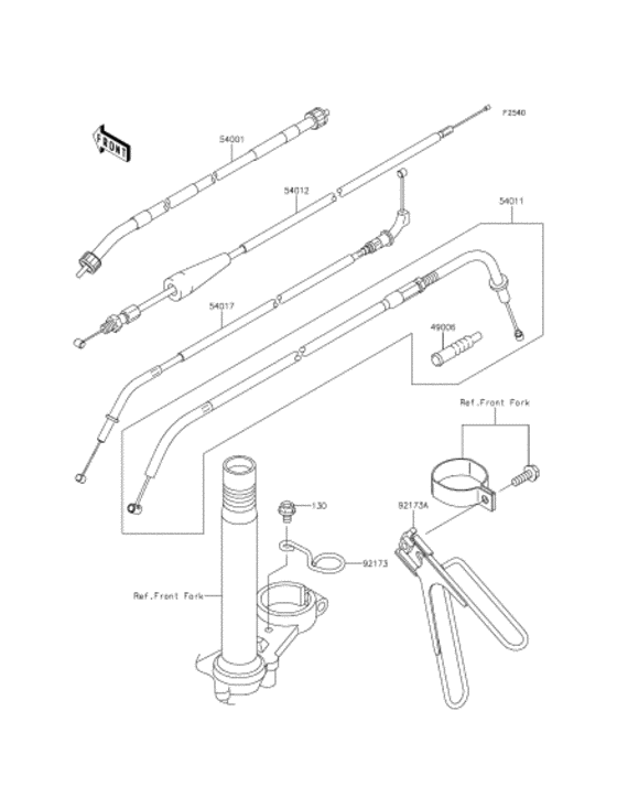 KL110 Тросы управления