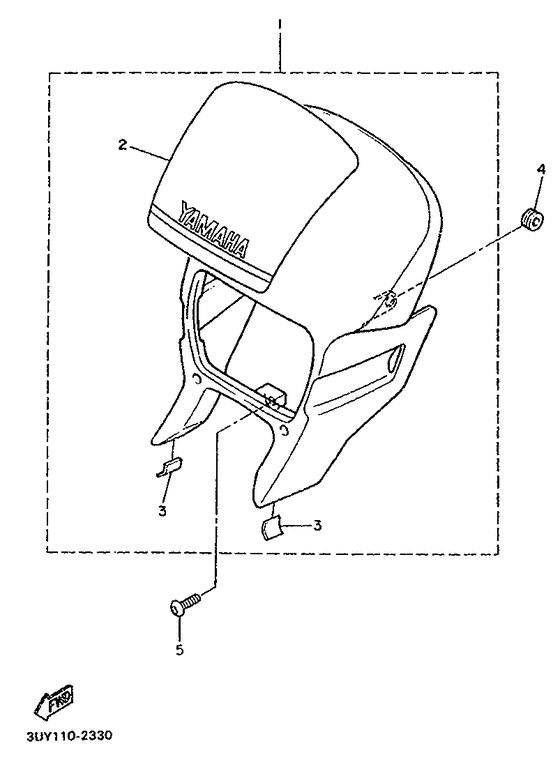 XT500E Обтекатель 1