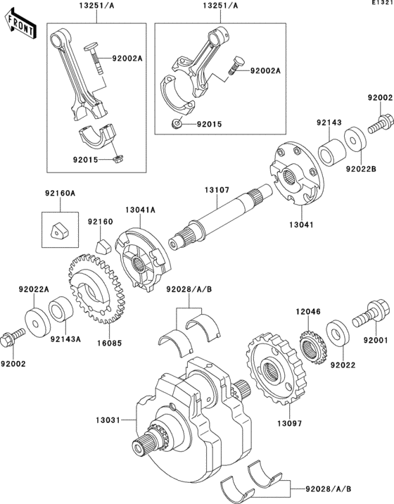 VN1500 Коленвал