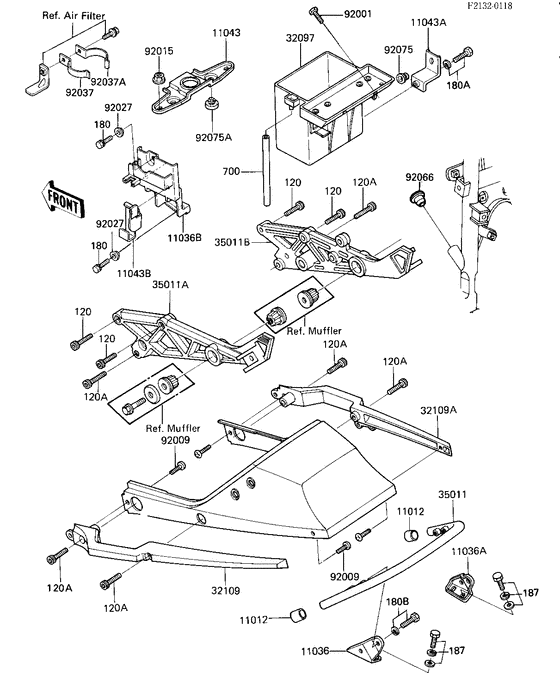 Battery case/electro bracket