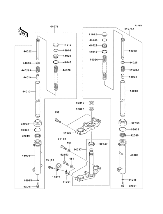Front fork(a7f-a9f)