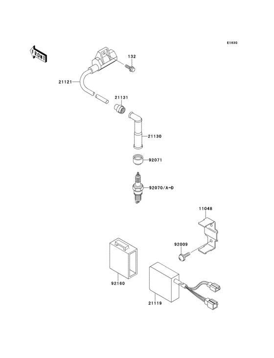 KLX300R Система зажигания