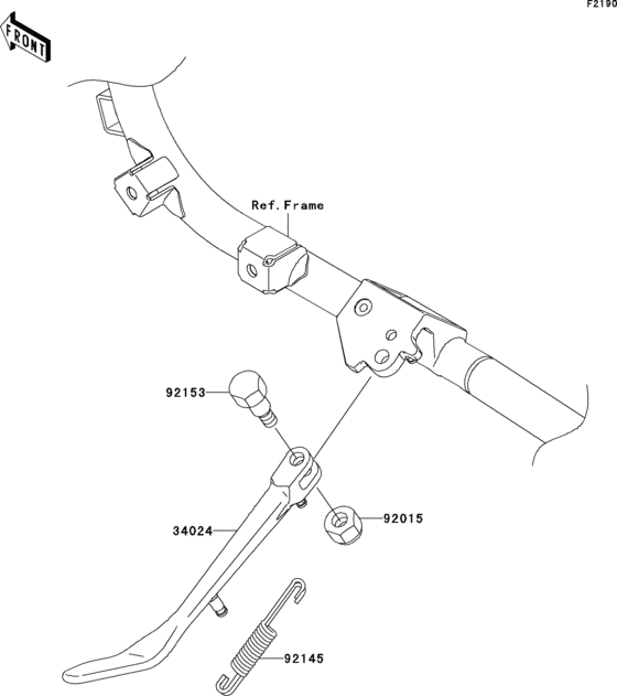 VN1700 Подножка