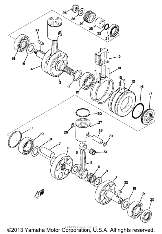 Crank-piston