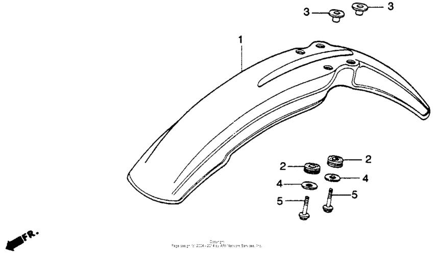 XL250S Переднее крыло