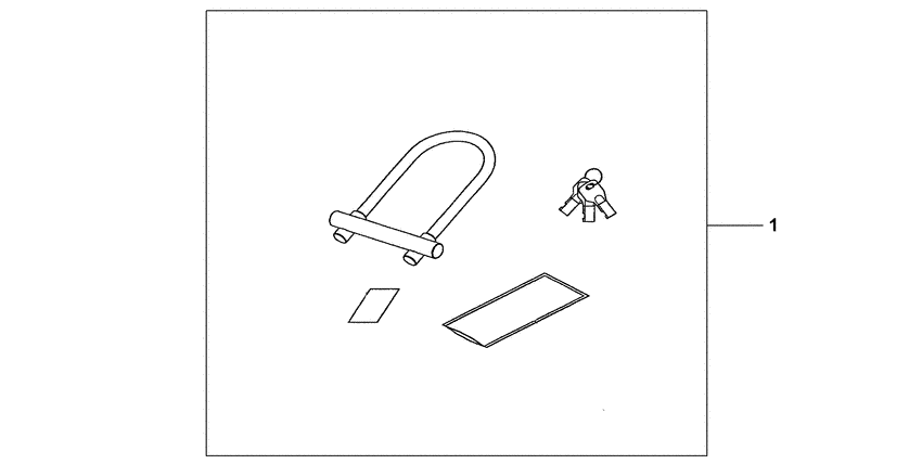 VTR1000S Honda u-lock