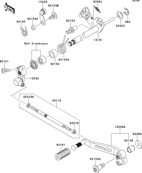 ZR800 Механизм переключения передач