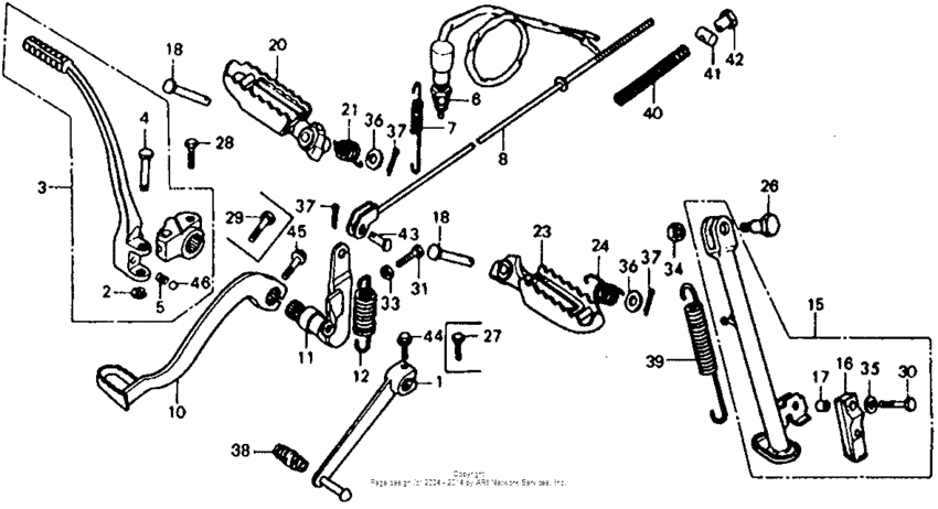 Change pedal + brake pedal + step