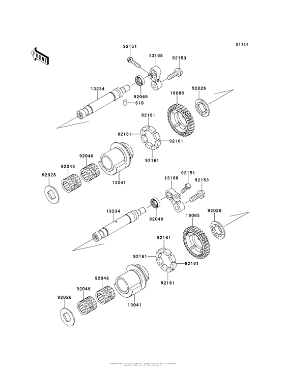 ZX1400 Валансирный вал