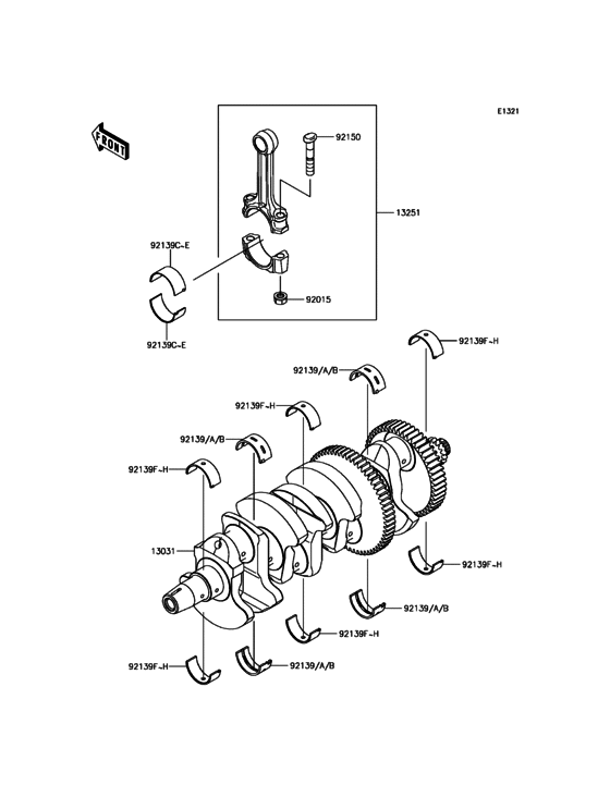 ZX1000 Коленвал