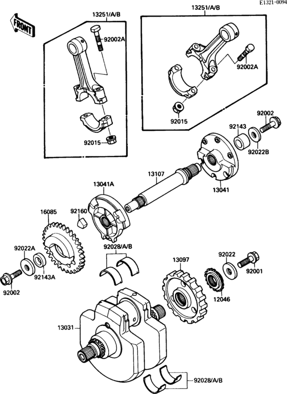 VN1500 Коленвал