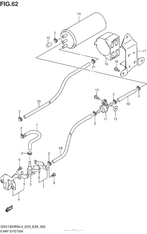 Evap System (Gsx1300Ral4 E33)