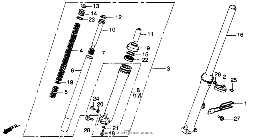Front fork 78-79
