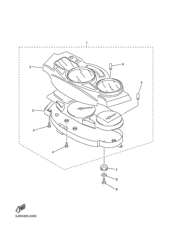 FJR1300 Приборы