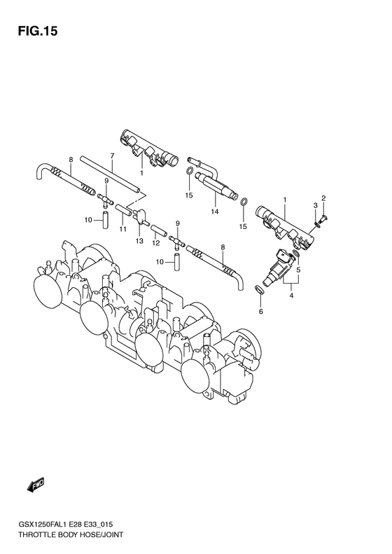 Throttle body hose/joint