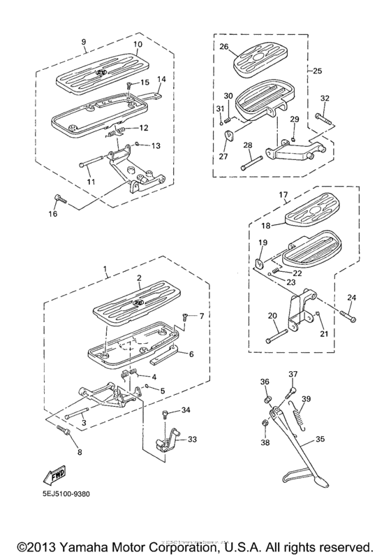 XVZ13LTM Подножки