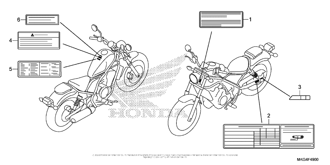CMX500 (ABS) Лейбл предостережения