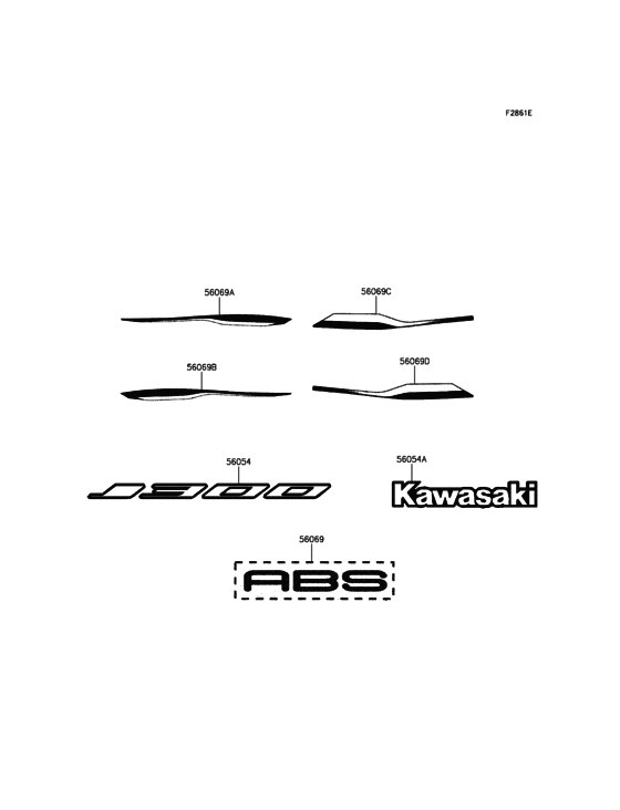 SC300 Decals(Green / Black)