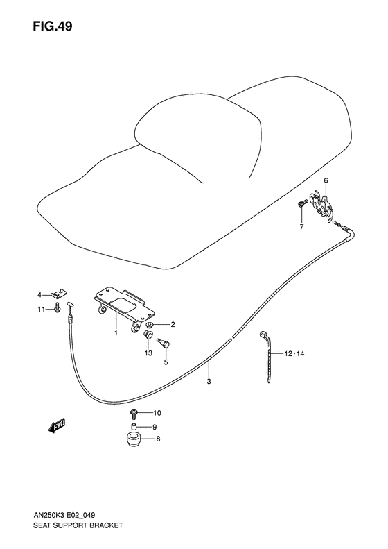 Seat support bracket