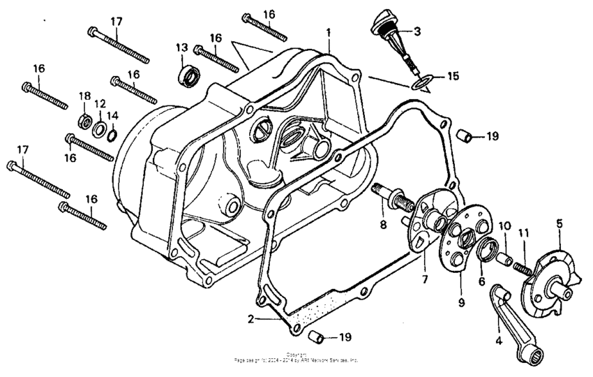 CT70 Крышка картера правая
