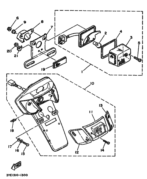 Taillight unit ass`y