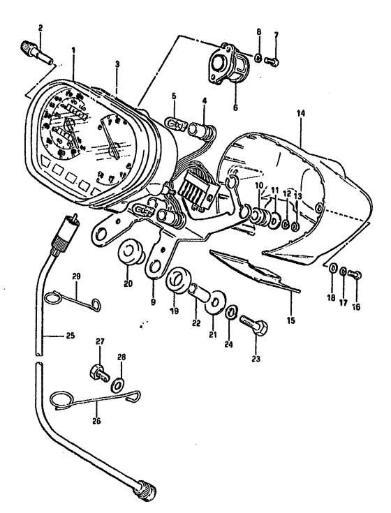 Speedometer-tachometer