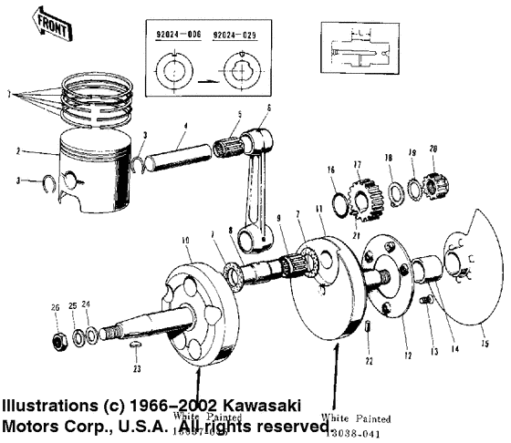 Crankshaft/piston/rotary valve
