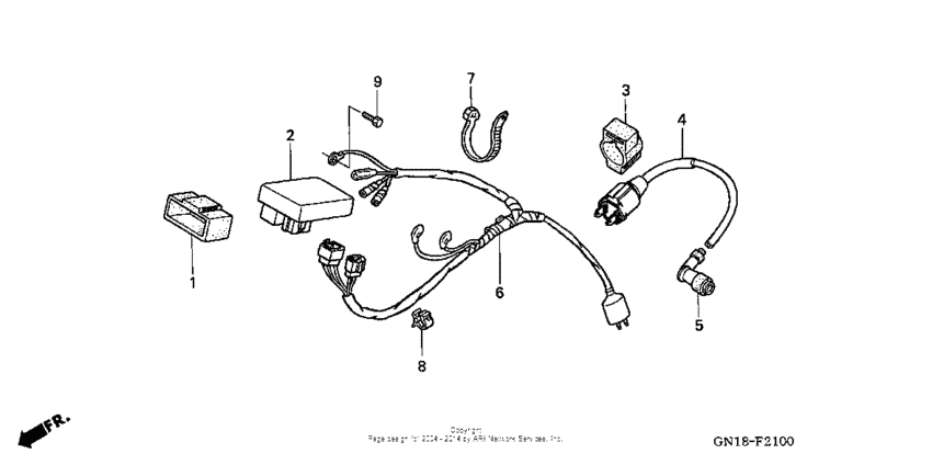 XR80R Жгут проводов
