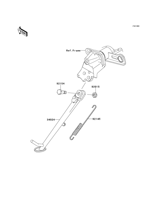 EX650 Подножка