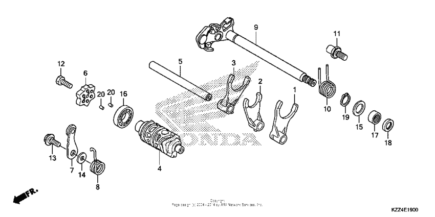  Вилка переключения передач