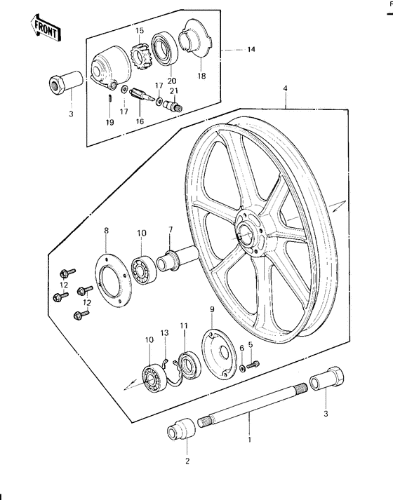Front wheel/hub