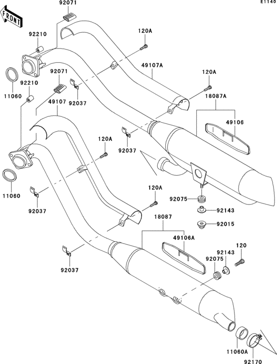 VN800 Глушитель