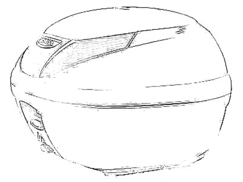 CBF125M Top box 35l unpainted