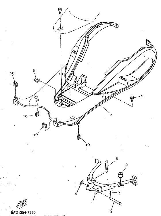YN50R Stand. footrest