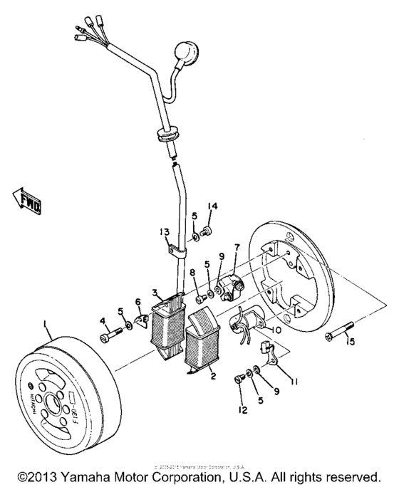Flywheel magneto