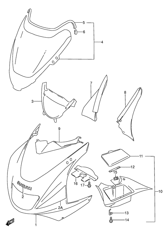 Cowling body