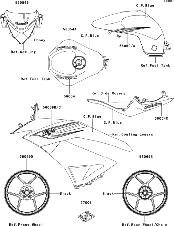 ZX600 Decals(c.p.blue)(rbf)(ca,us)