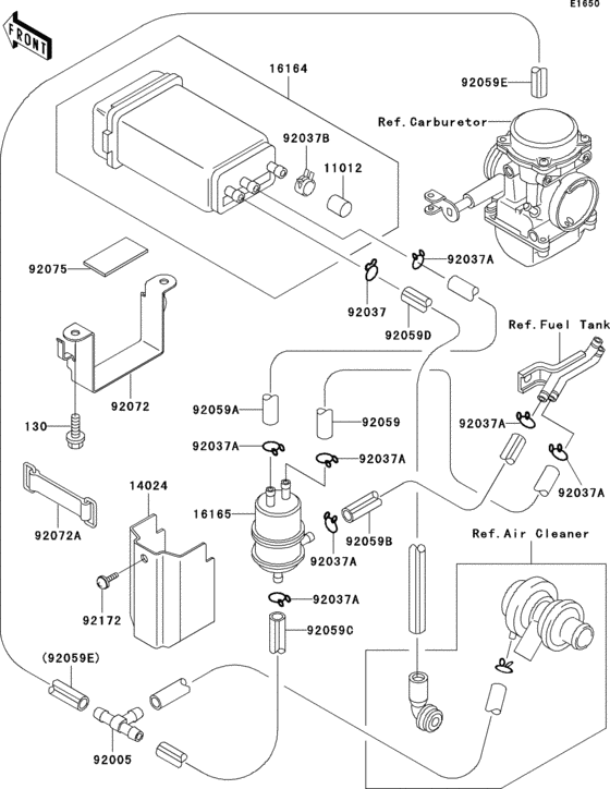 EX500 Топливная система