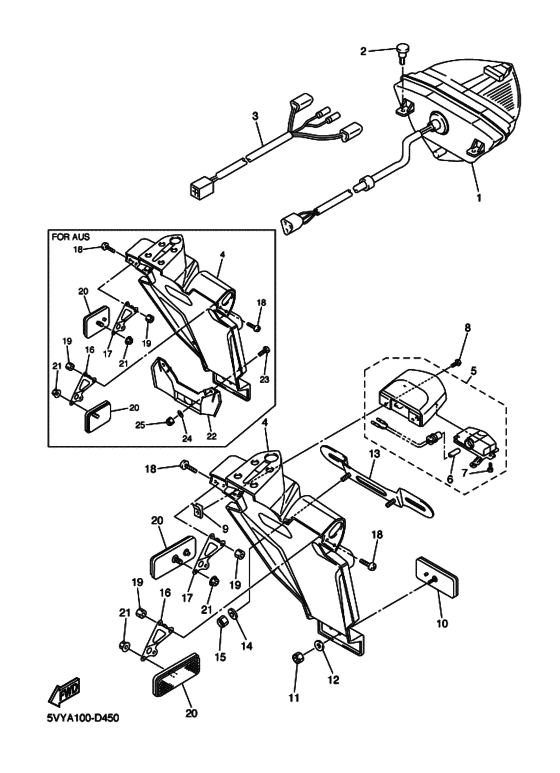 Taillight unit ass`y