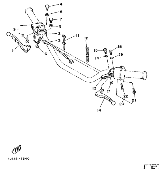 Handle switch. lever