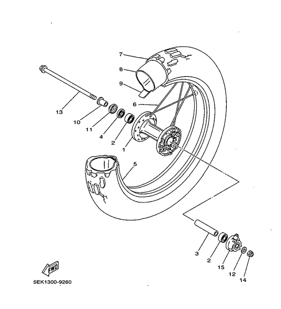 TW125 Переднее колесо