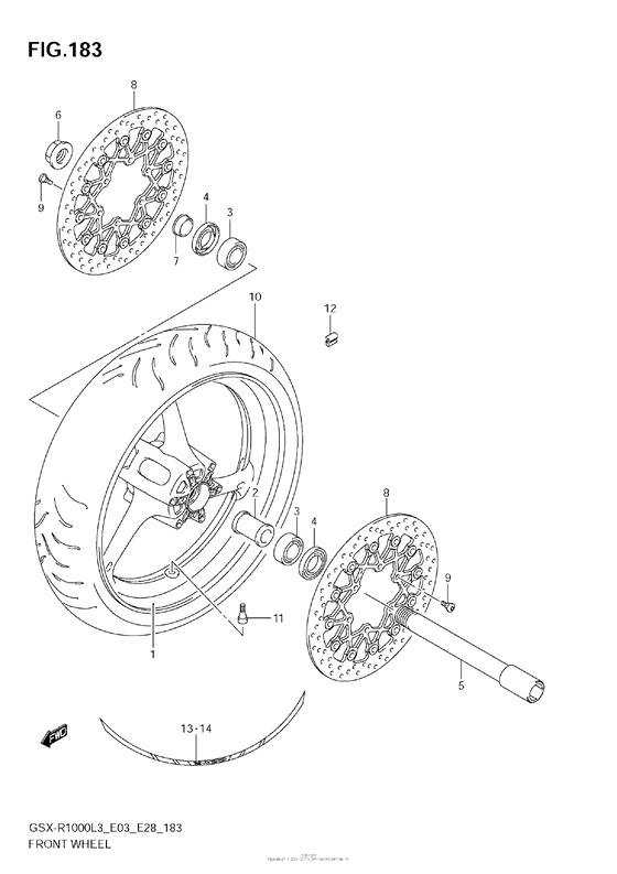 Front Wheel (Gsx-R1000Zl3 E33)