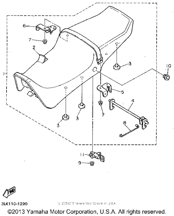 FZR1000FC Сиденье