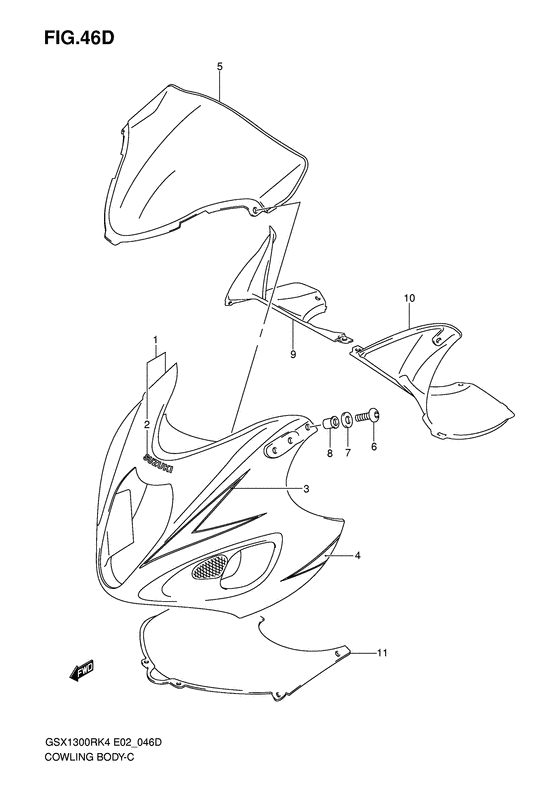 Cowling body